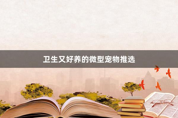 卫生又好养的微型宠物推选